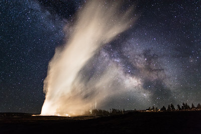 old-faithful-and-milky-way-crisscross-on-a-clear-summer-night-nps-jacob-w-frank-yellowstone-small
